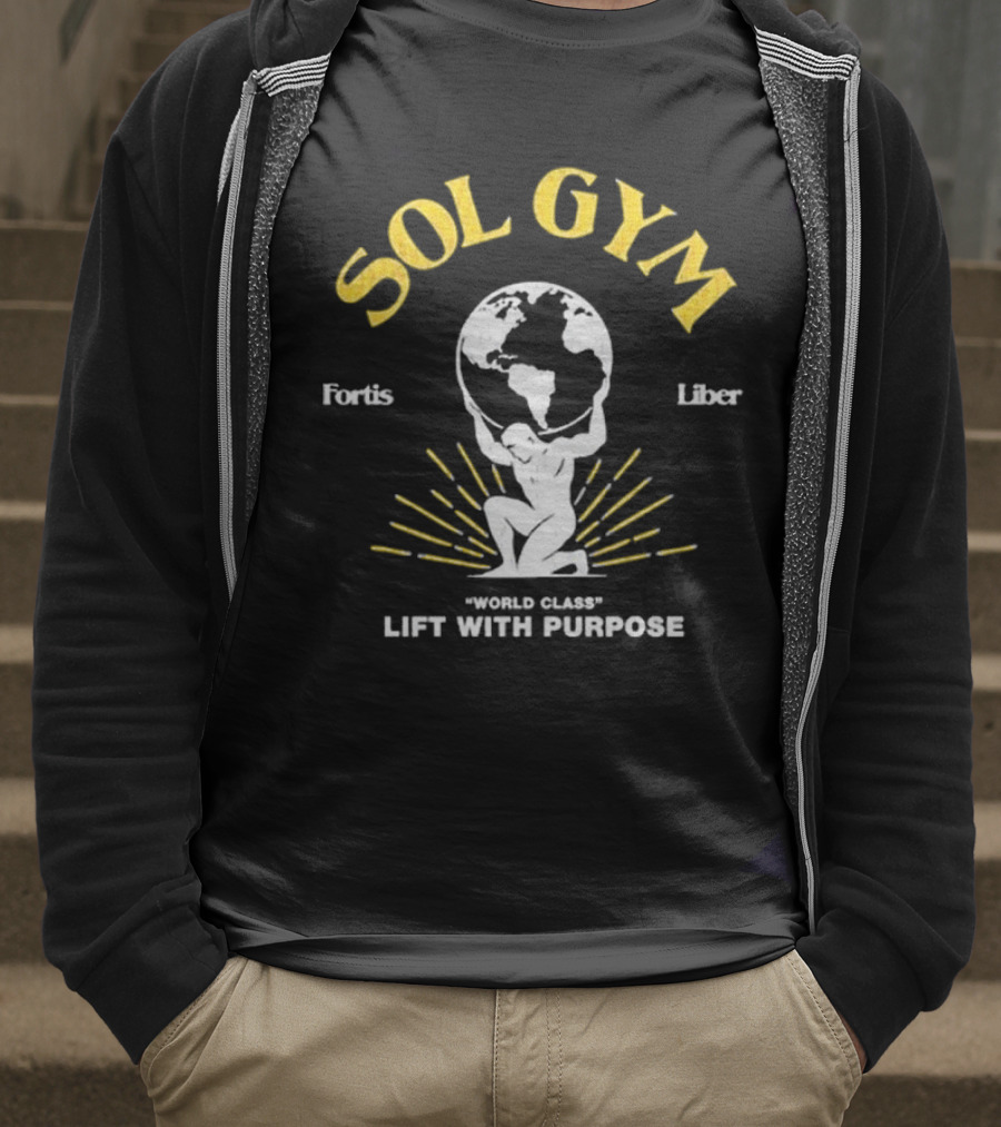 Glyph Sol Gym Fortis Liber World Class Lift With Purpose T-Shirt
