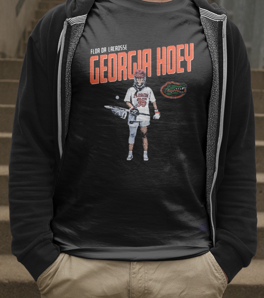 Georgia Hoey Florida Gators Lacrosse NCAA Division I Cartoon 2025 T-Shirt