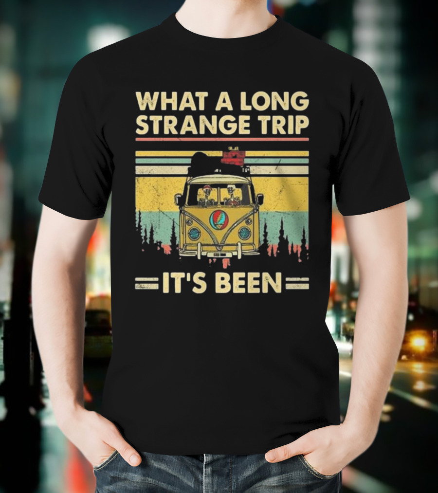 Grateful Dead It’s Been A Long Strange Trip Hippie Fan Rock What A Long Strange Trip It’s Been Vintage T-Shirt