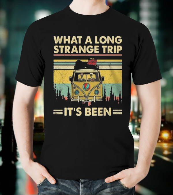 Grateful Dead It’s Been A Long Strange Trip Hippie Fan Rock What A Long Strange Trip It’s Been Vintage T-Shirt