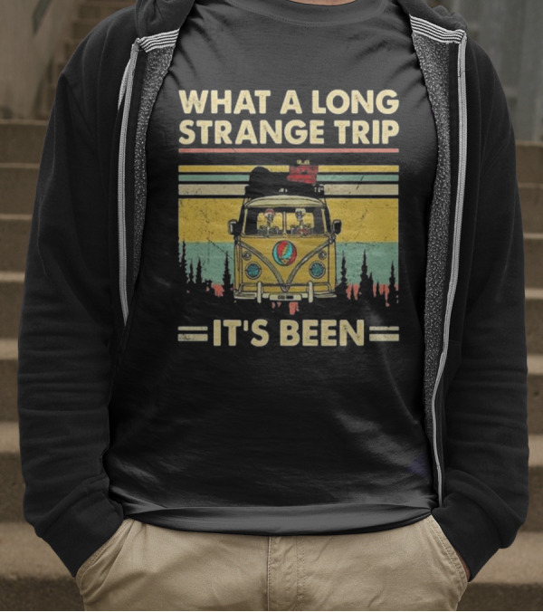Grateful Dead It’s Been A Long Strange Trip Hippie Fan Rock What A Long Strange Trip It’s Been Vintage T-Shirt