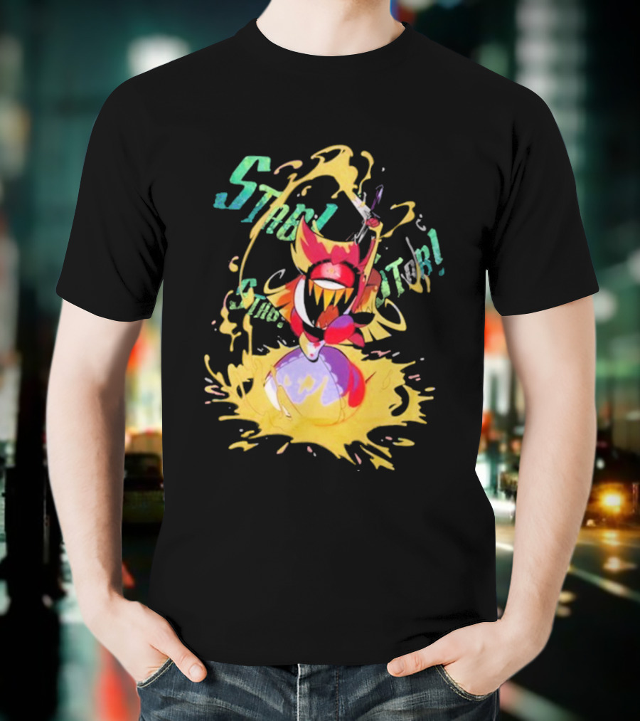 Hazbin Hotel Niffty Gold Glitter T-Shirt