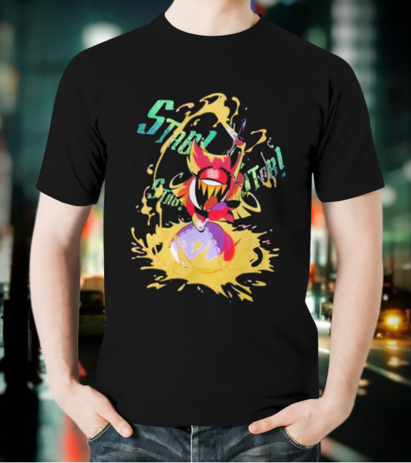 Hazbin Hotel Niffty Gold Glitter T-Shirt