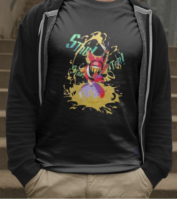 Hazbin Hotel Niffty Gold Glitter T-Shirt