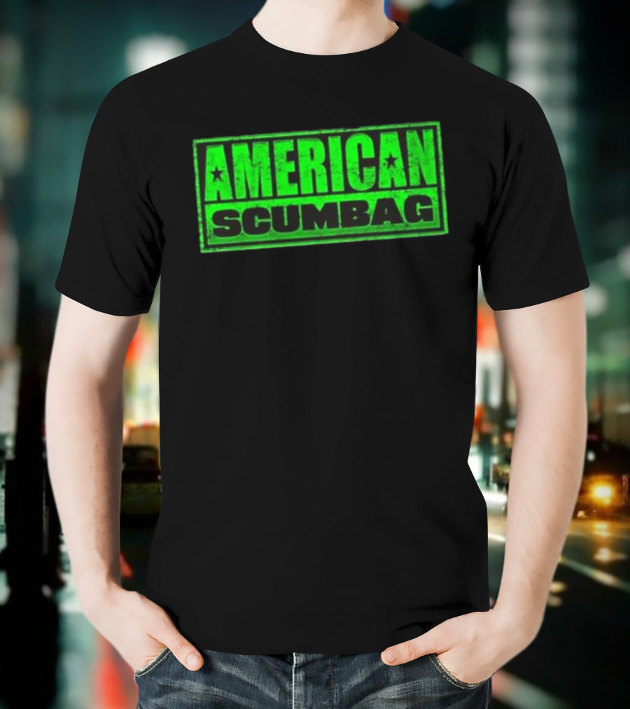 Hazheart American Scumbag Logo T-Shirt