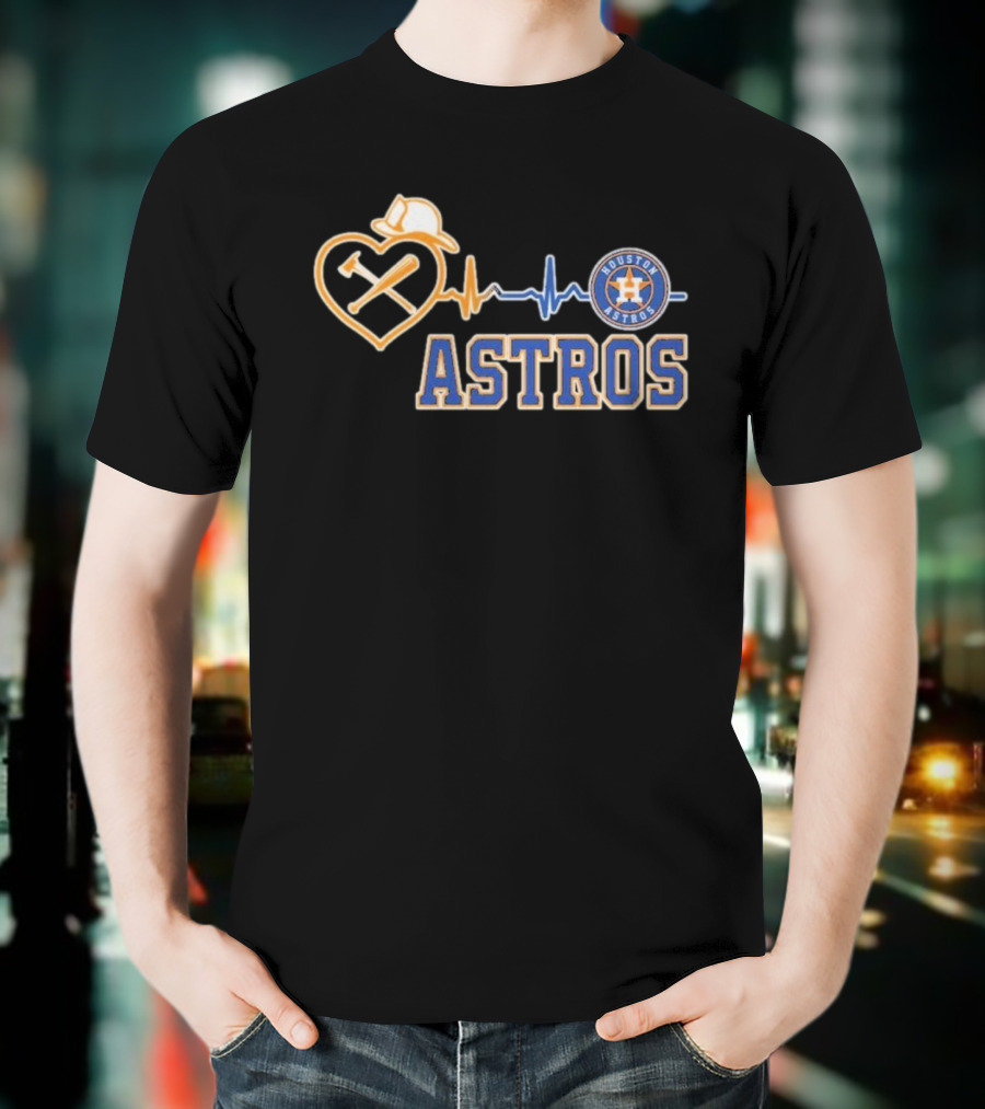 Houston Astros Heart Logo T-Shirt