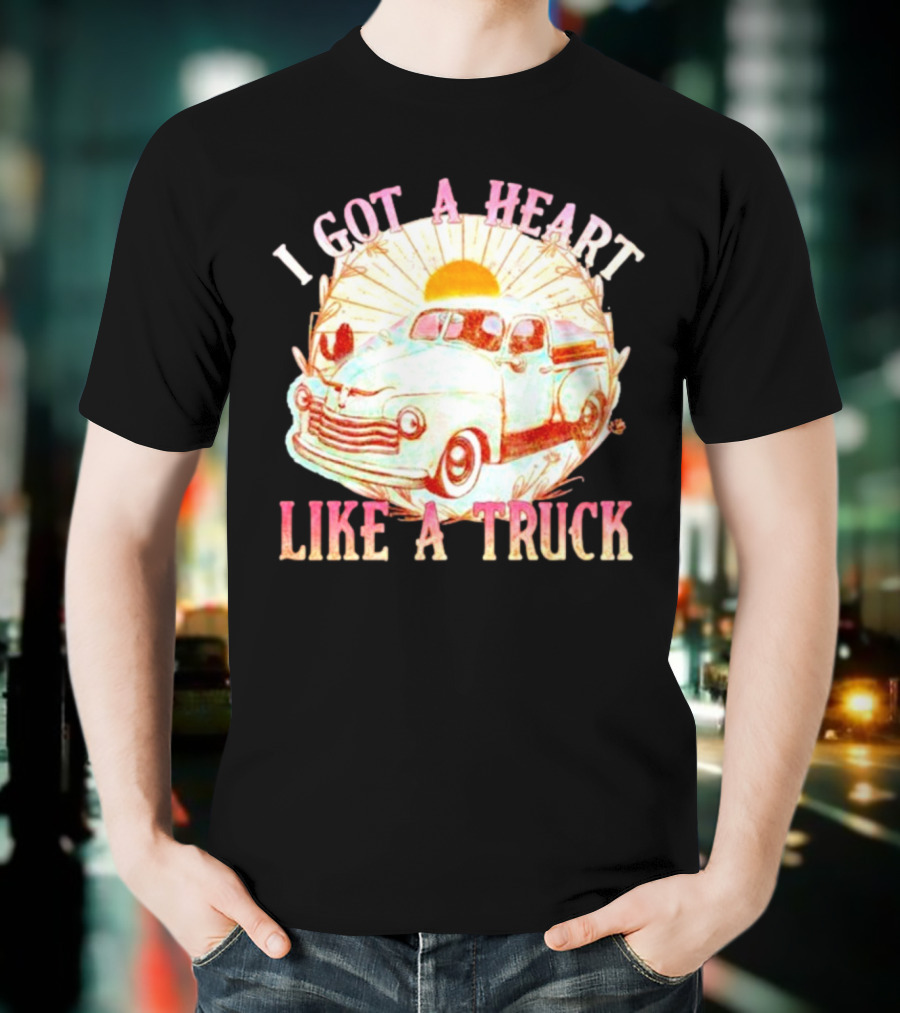 Heart Like A Truck Western Boho Sunset Desert T-Shirt