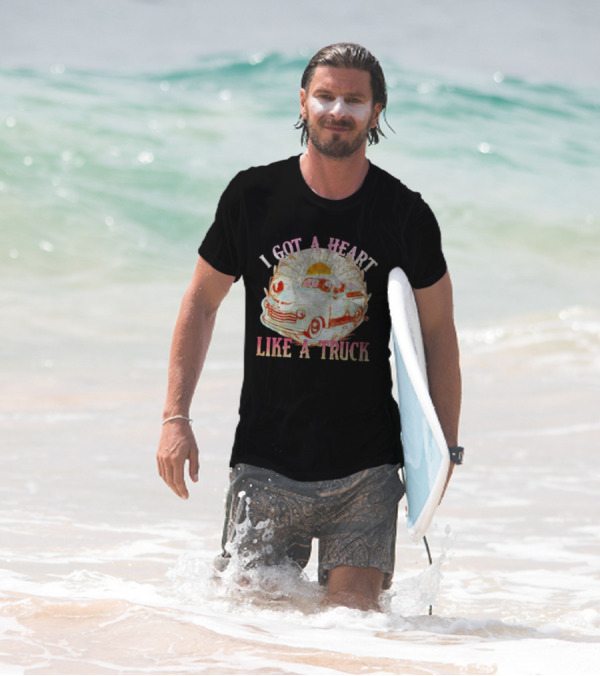 Heart Like A Truck Western Boho Sunset Desert T-Shirt