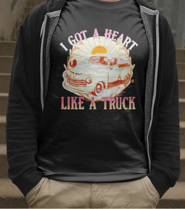 Heart Like A Truck Western Boho Sunset Desert T-Shirt