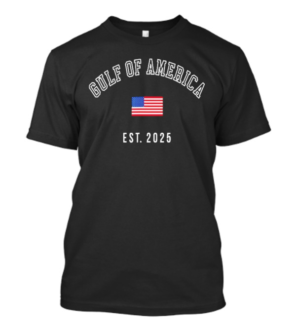 Gulf Of America Est 2025 Usa American Flag T-Shirt