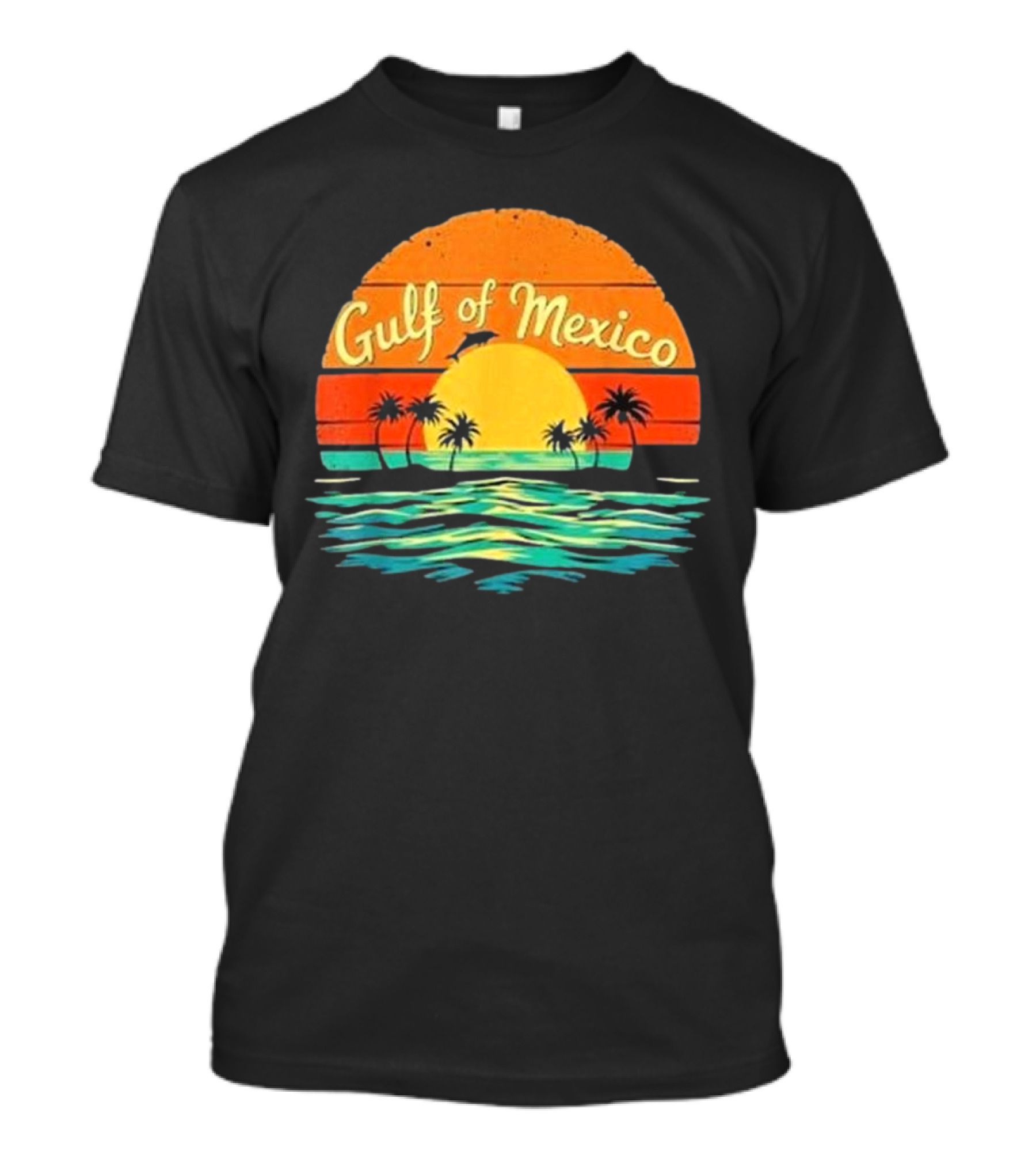 Gulf Of Mexico Beach Palms Summer Vacation T-Shirt