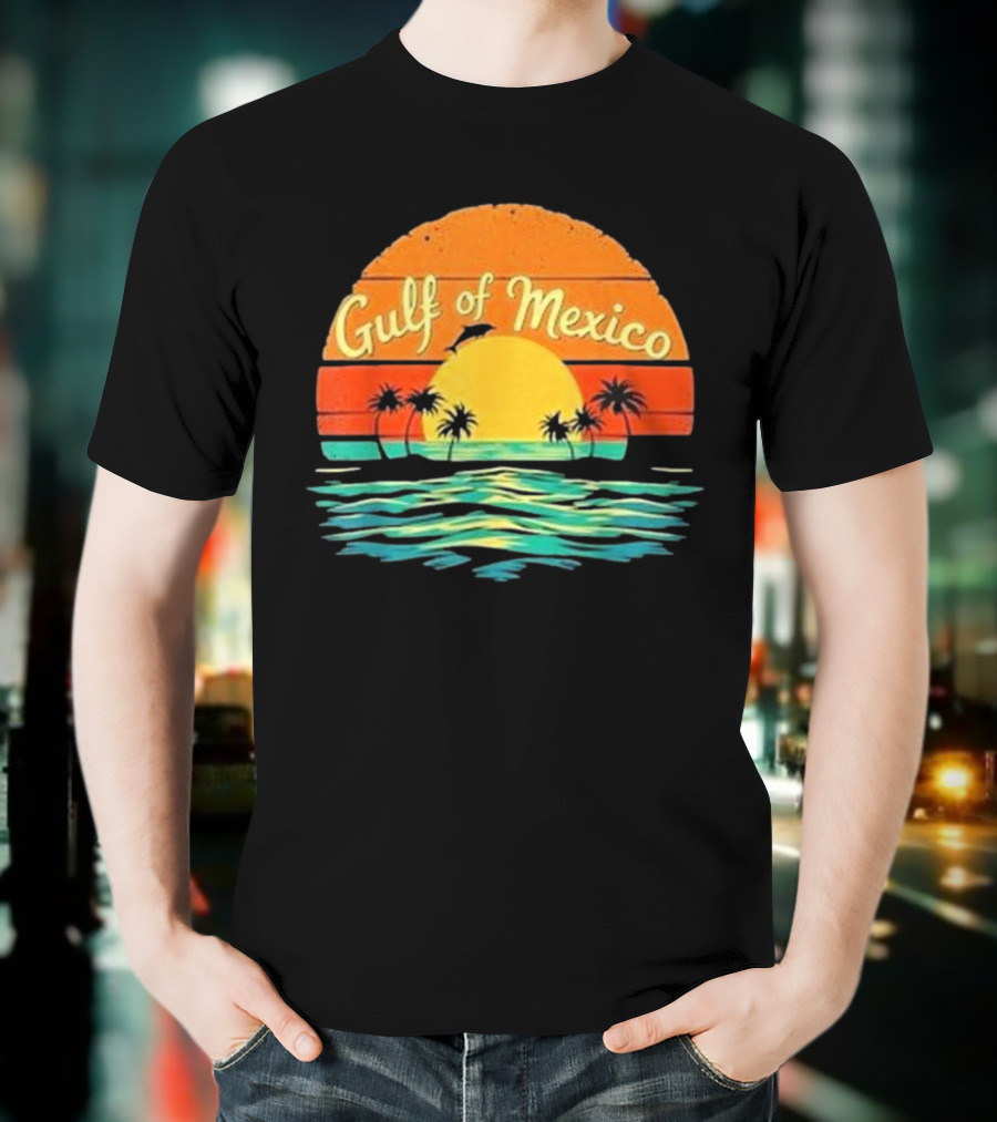Gulf Of Mexico Beach Palms Summer Vacation T-Shirt