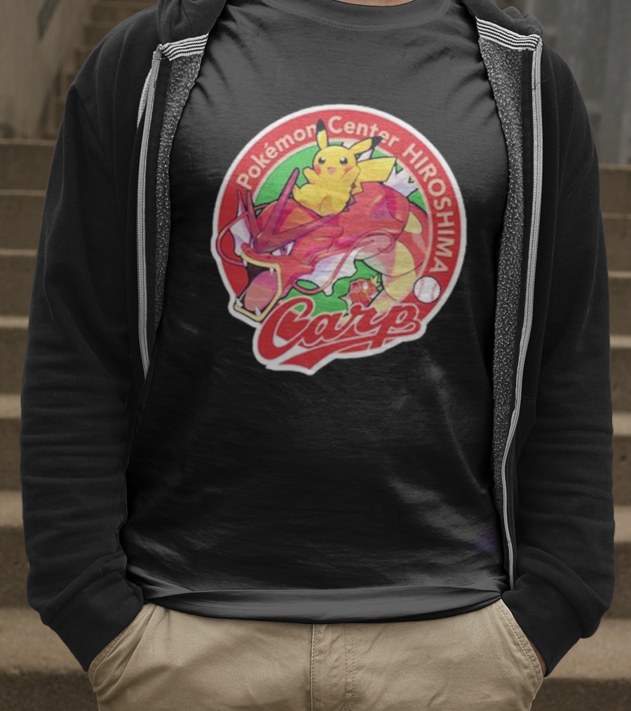 Hiroshima Toyo Carp X Pokémon Center Hiroshima T-Shirt