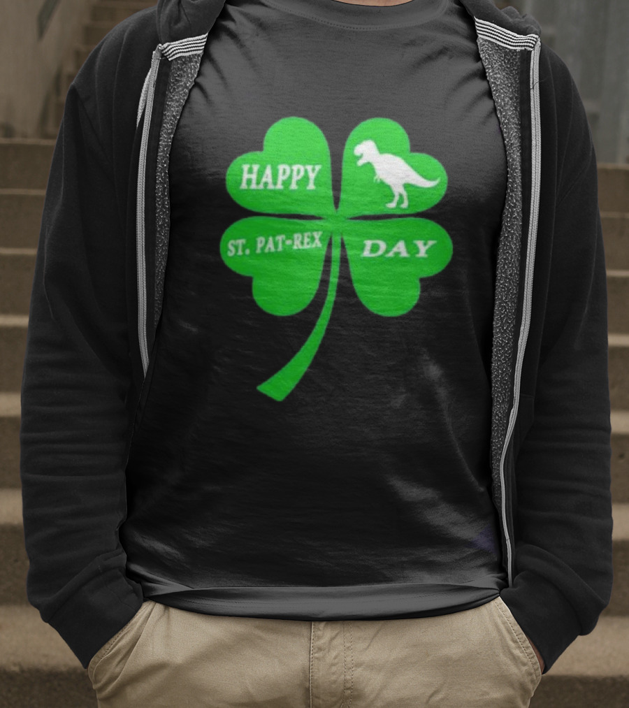 Happy St Pat-rex Day Shamrock T-Shirt