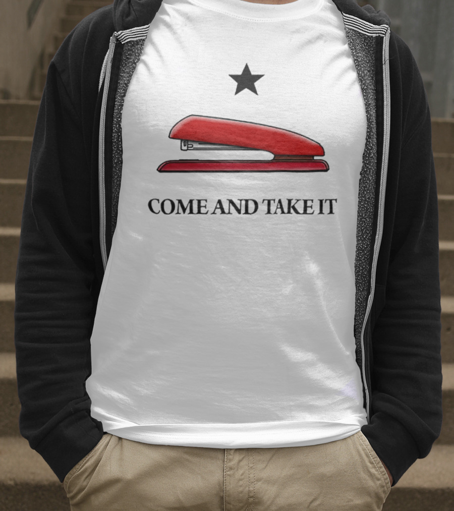 Come And Take It Red Stapler Star T-Shirt