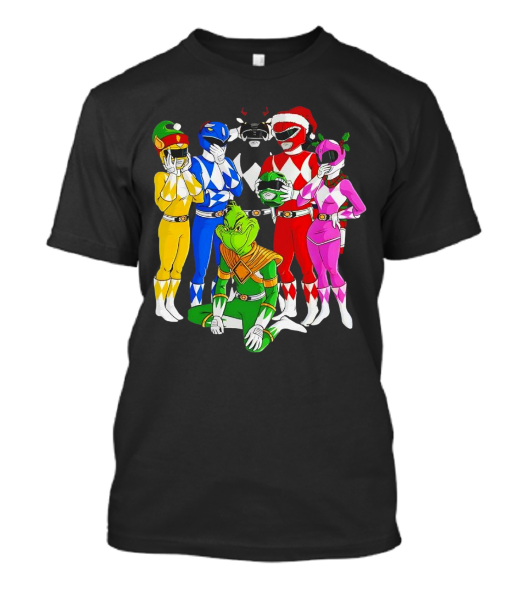 Grinch Rangers Christmas Power T-Shirt