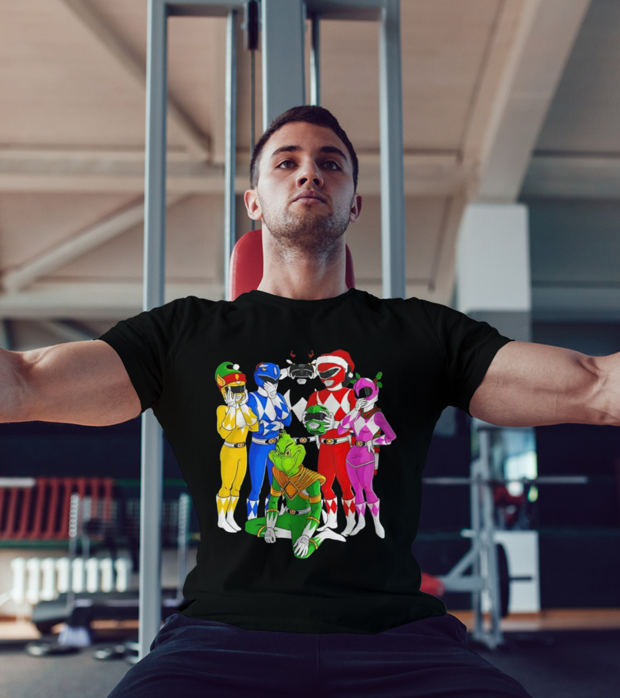 Grinch Rangers Christmas Power T-Shirt