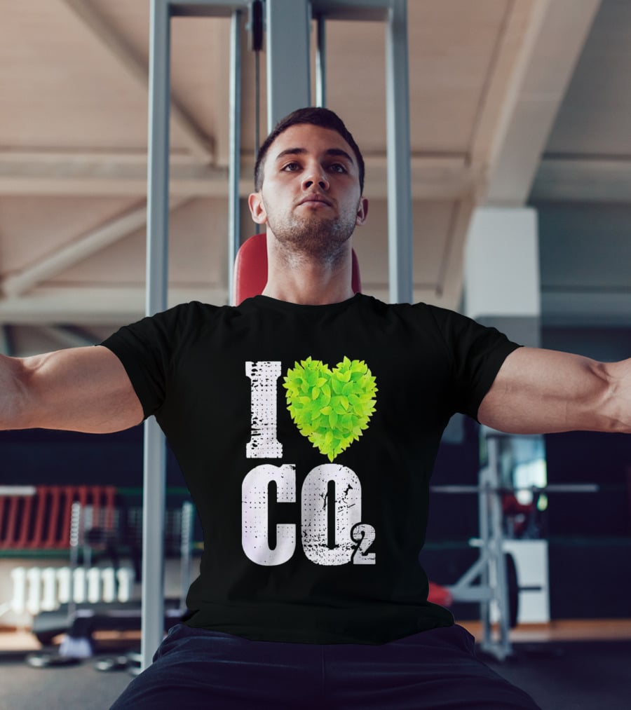 I Love CO2 Leaf Heart T-Shirt