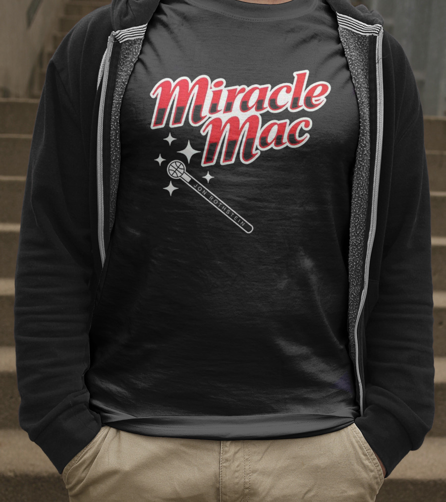 Miracle Mac Jon Rothstein Basketball Microphone Stars T-Shirt