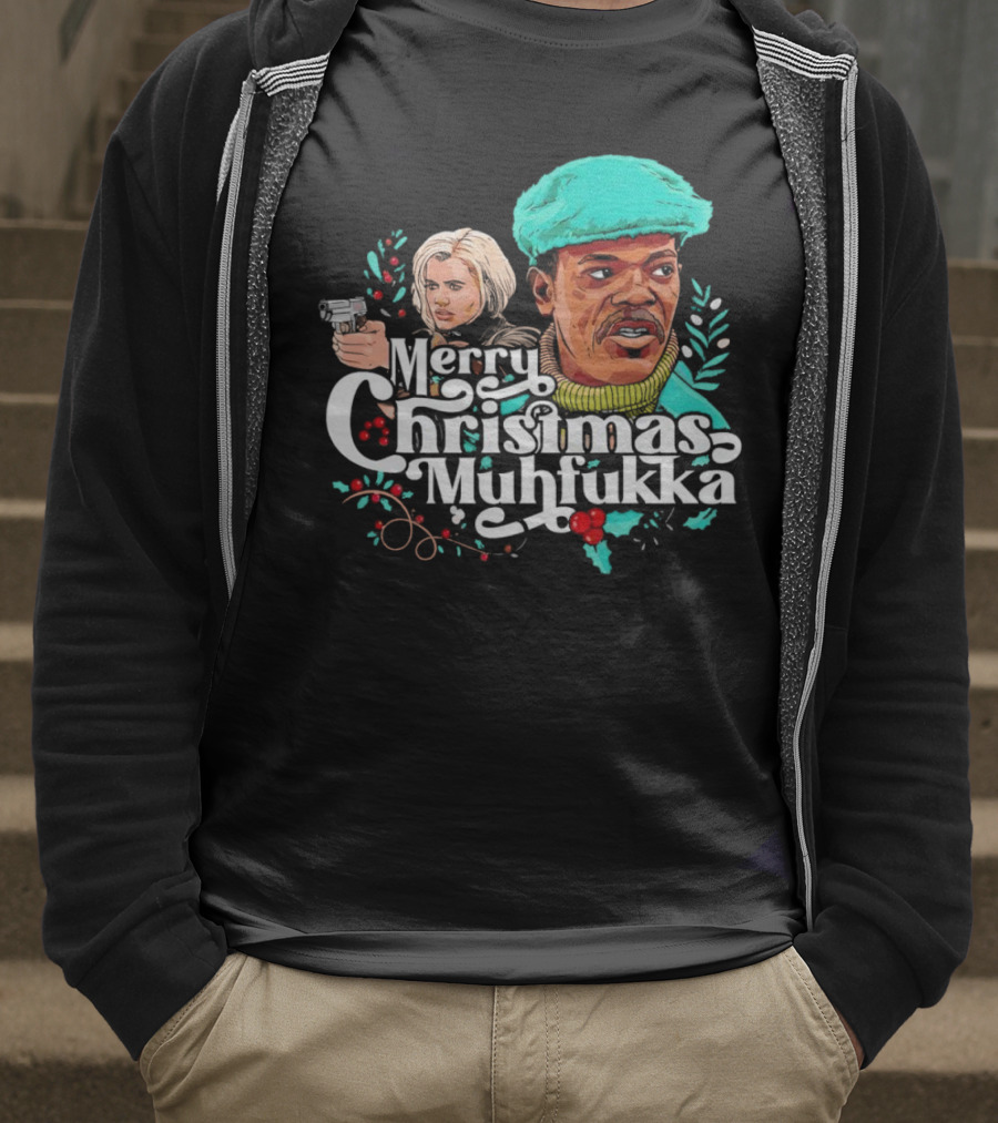 Merry Christmas Muhfukka Movie Character Holiday T-Shirt