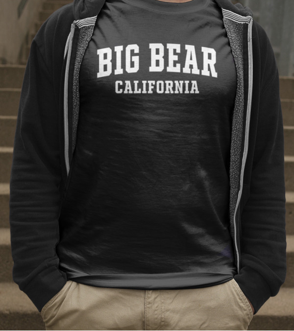 Big Bear California Bold Text Arch T-Shirt