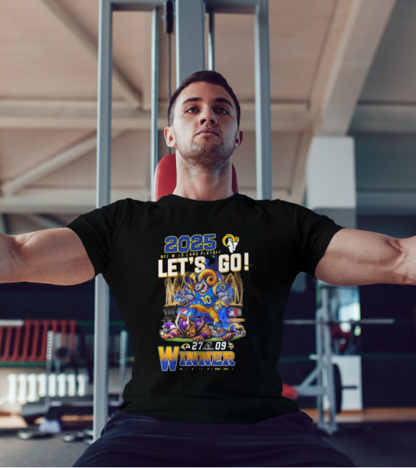 2025 NFC Wild Card Playoff Let’s Go Los Angeles Rams Winner 27-09 T-Shirt