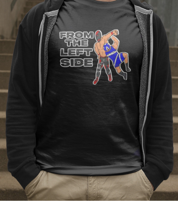 CM Punk From The Left Side Wrestling Cartoon T-Shirt