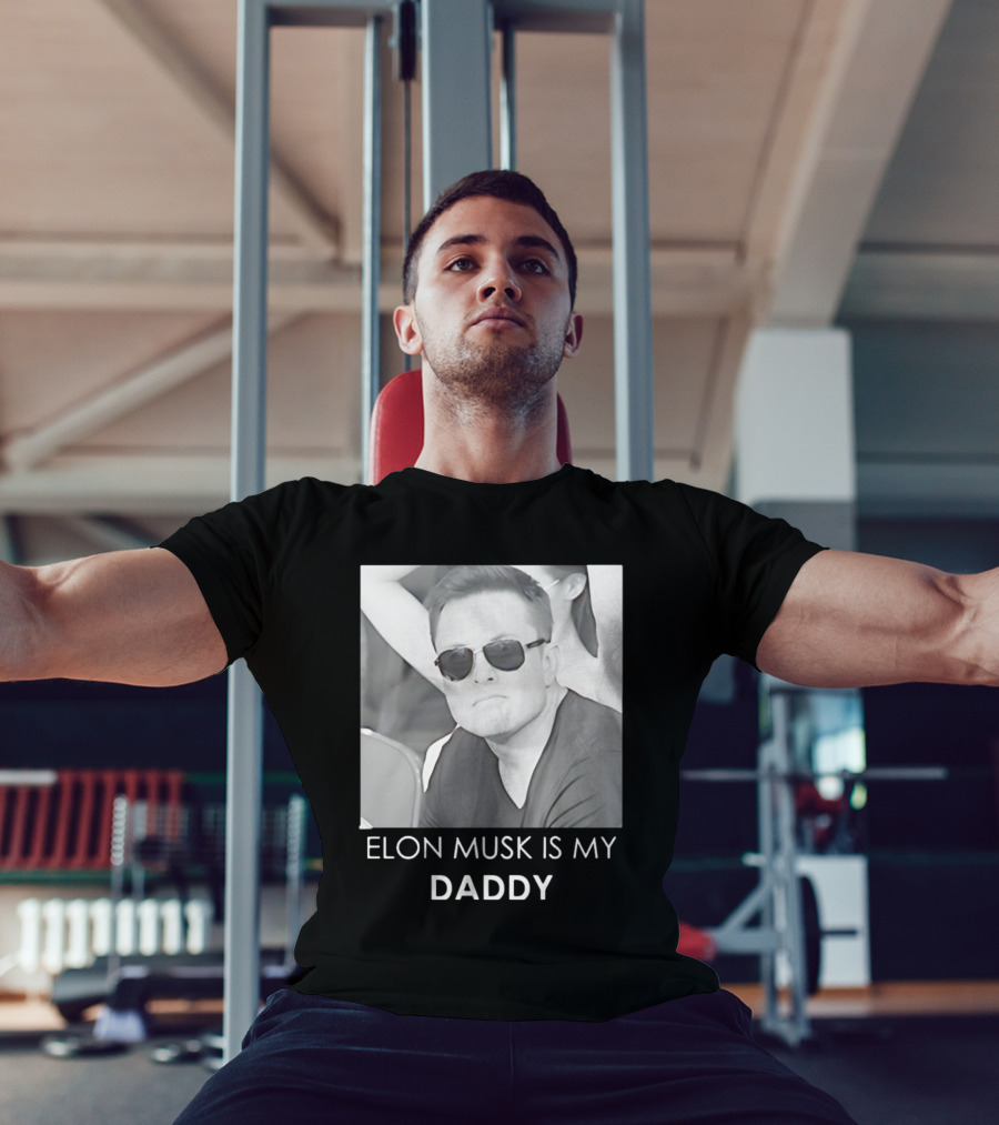 Elon Musk Is My Daddy Sunglasses Image T-Shirt