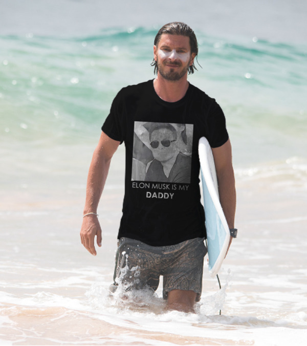 Elon Musk Is My Daddy Sunglasses Image T-Shirt