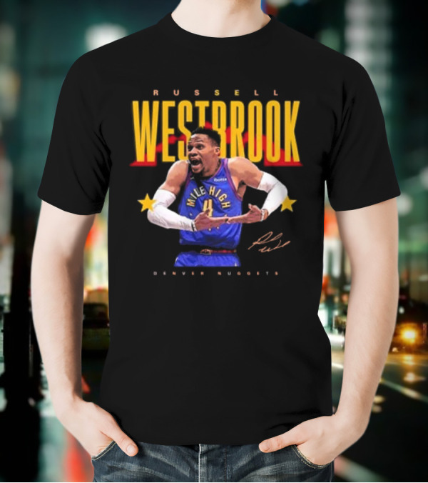 Russell Westbrook Mile High Denver Nuggets Signature T-Shirt