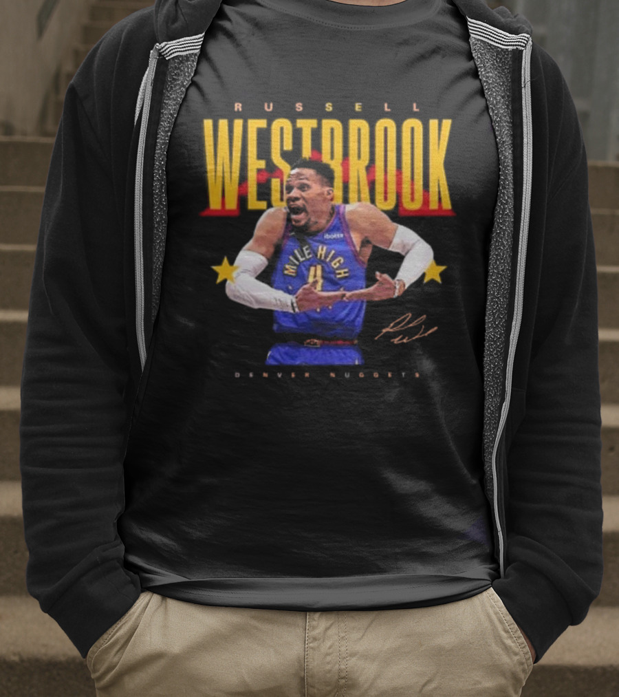 Russell Westbrook Mile High Denver Nuggets Signature T-Shirt