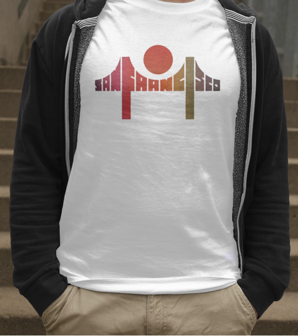 Death Proof Arlene San Francisco Golden Gate Bridge Sun T-Shirt