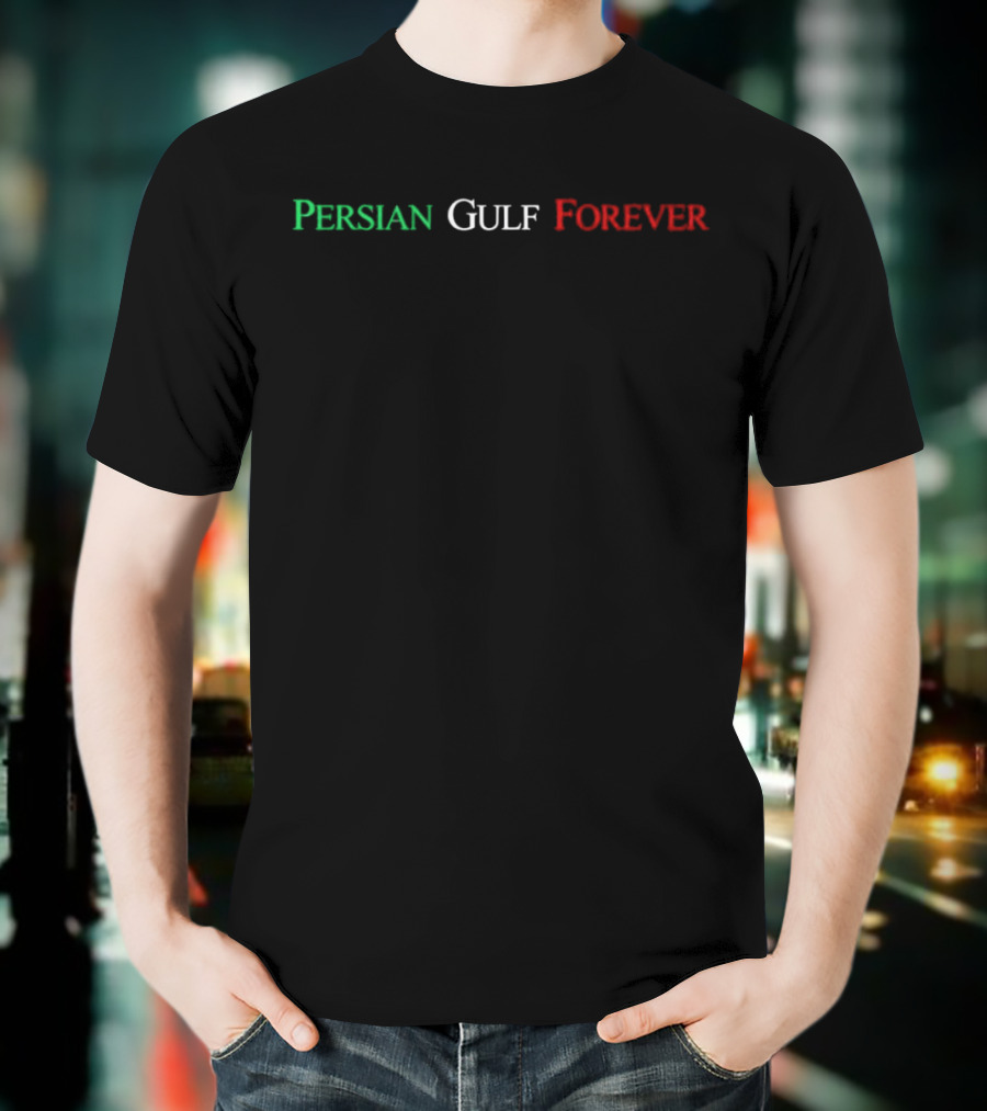 Johnny Nash Persian Gulf Forever Text In Red Green White T-Shirt