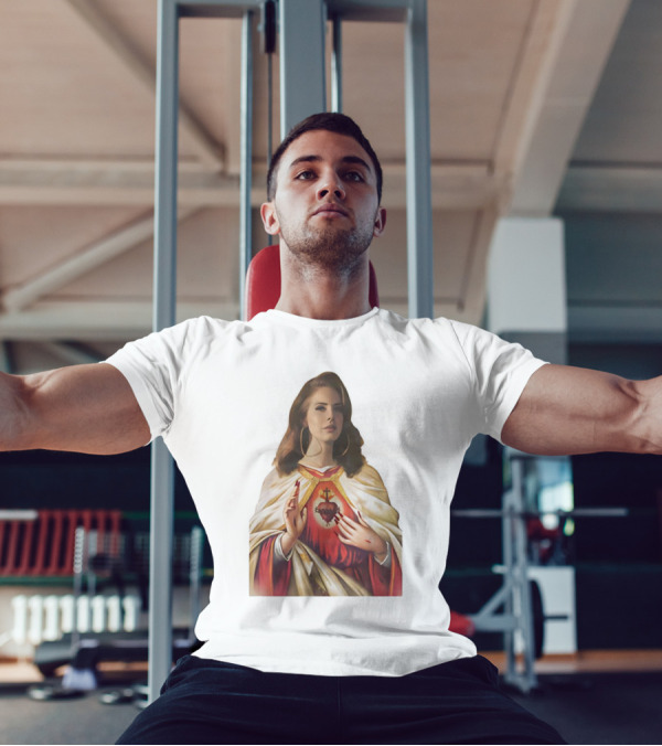 Jesus Lana Del Rey Sacred Heart Icon Image T-Shirt