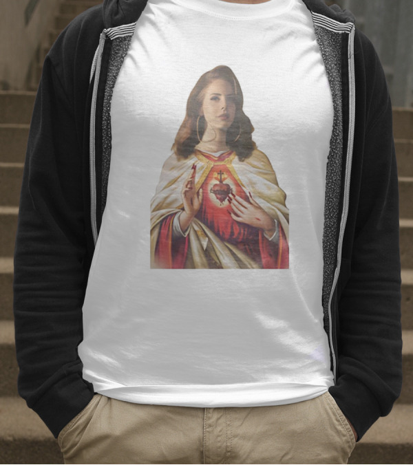 Jesus Lana Del Rey Sacred Heart Icon Image T-Shirt