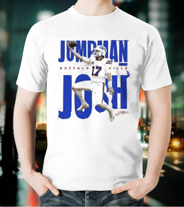 JUMPMAN JOSH BUFFALO BILLS 17 Signature T-Shirt