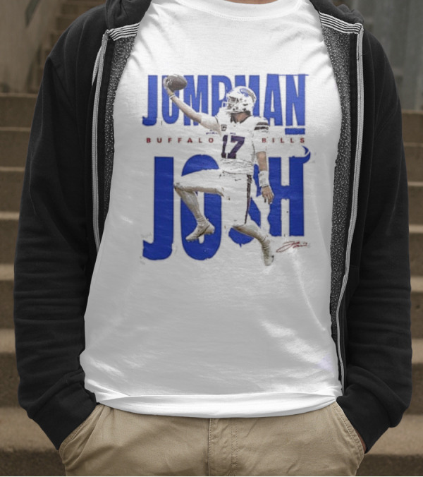JUMPMAN JOSH BUFFALO BILLS 17 Signature T-Shirt