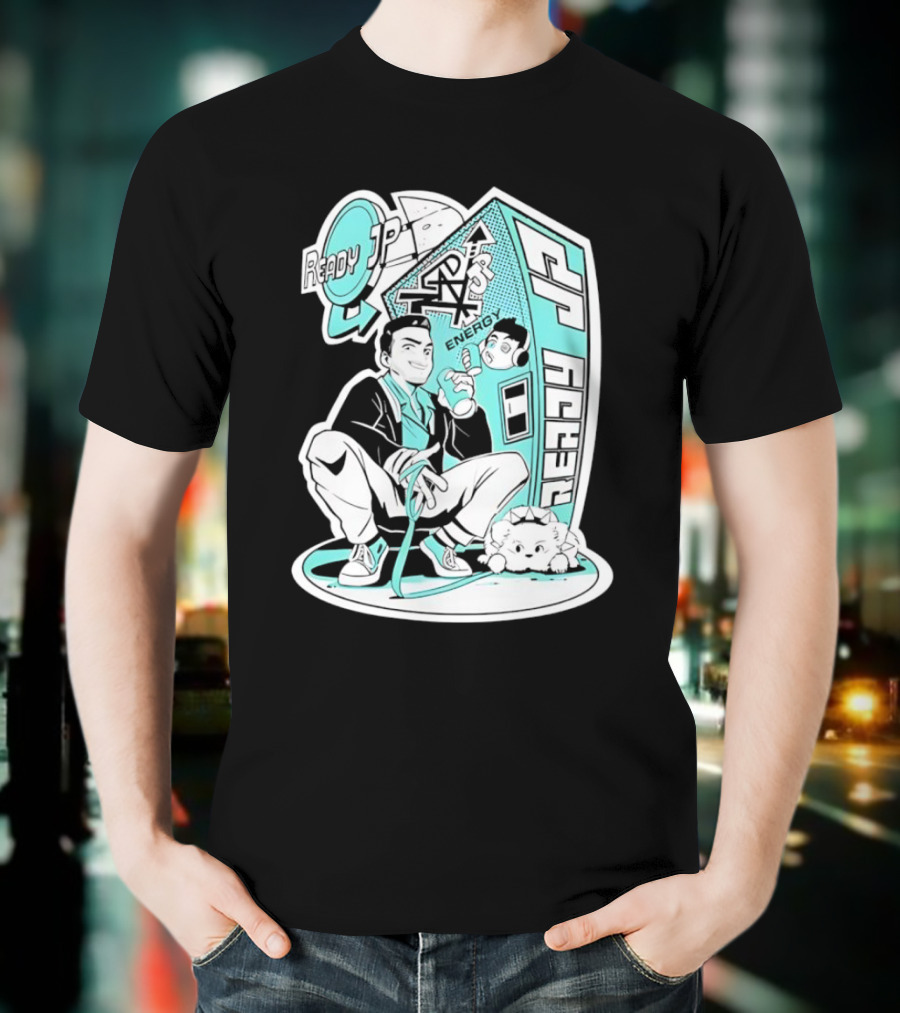 Ready JP Energy Machine Retro Style Oponok T-Shirt