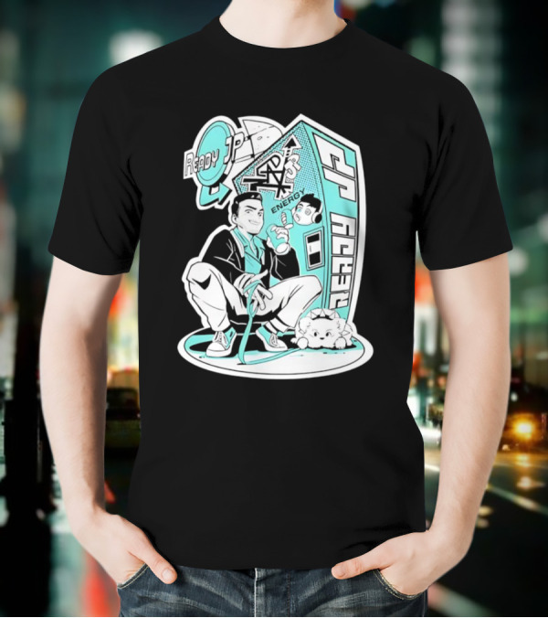 Ready JP Energy Machine Retro Style Oponok T-Shirt