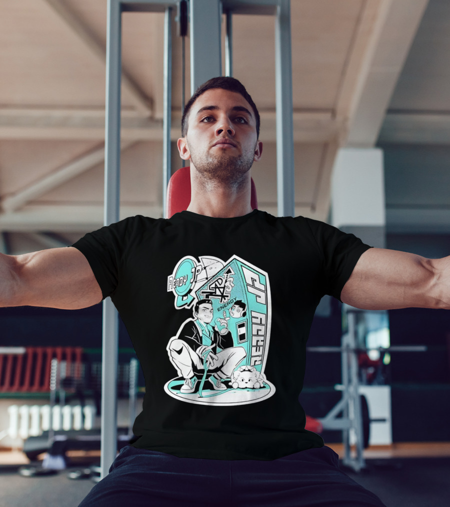 Ready JP Energy Machine Retro Style Oponok T-Shirt