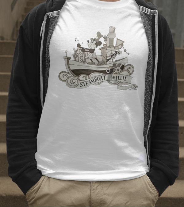Steamboat Willie Steamboat Willie 1928 Vintage Classic T-Shirt