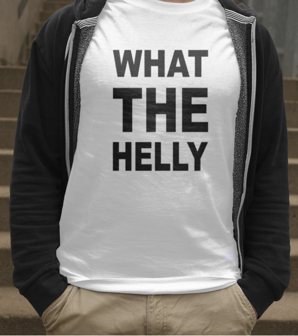 1 800 Wthelly Hotline Humor Statement Phone Graphic T-Shirt