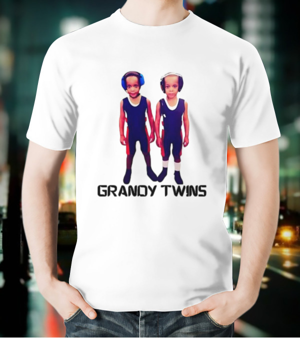 Baby Grandy Twins Wrestlers With Protective Headgear T-Shirt