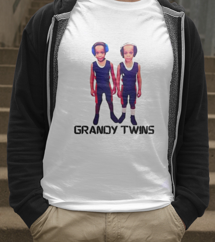 Baby Grandy Twins Wrestlers With Protective Headgear T-Shirt