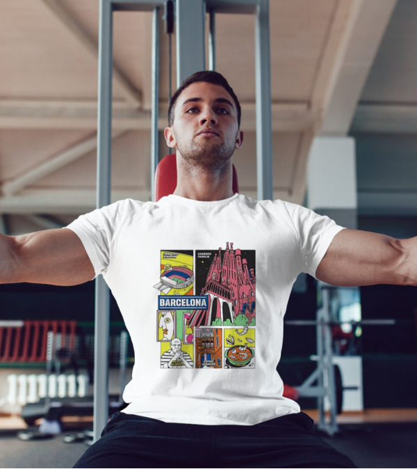 Barcelona Sagrada Familia Camp Nou Museu Picasso Gothic Quarter Paella T-Shirt