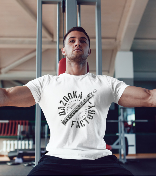 Bazooka Factory Driveline Baseball Bat Illustration T-Shirt