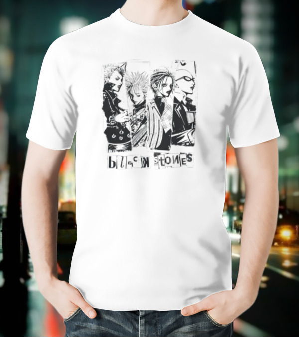 Ai Yazawa Collection Ut Black Stones Manga Characters T-Shirt