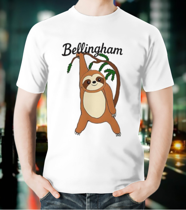 Bellingham Sloth Hanging From Tree Branch T-Shirt
