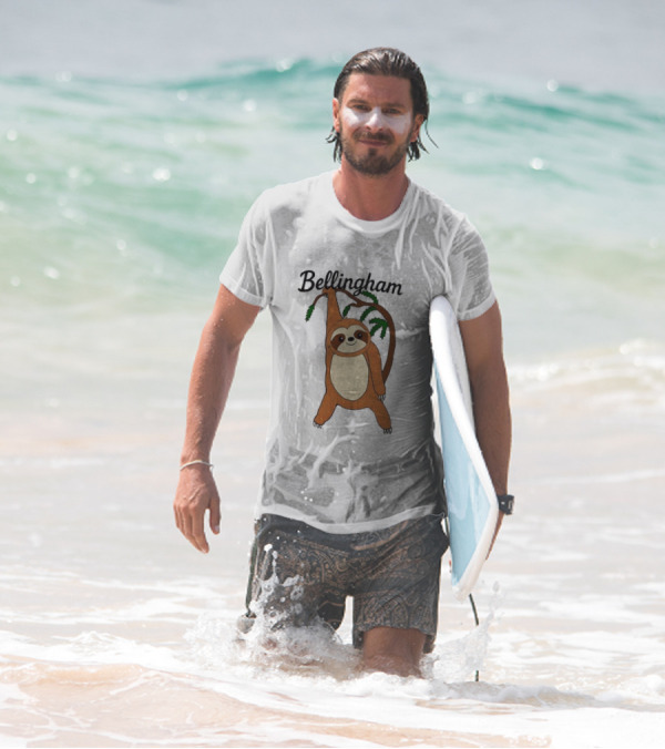Bellingham Sloth Hanging From Tree Branch T-Shirt