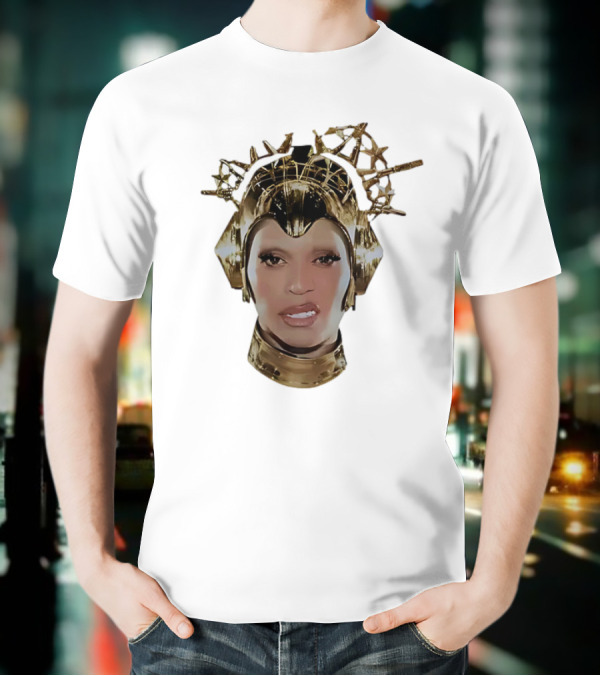 Beyoncé Cowboy Carter Bigface Metallic Headpiece T-Shirt